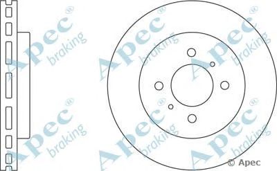 APEC BRAKING dsk2064 -  Тормозной диск
